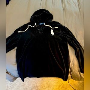 XXL Paulo by Ralph Lauren lightweight sweater black with hood